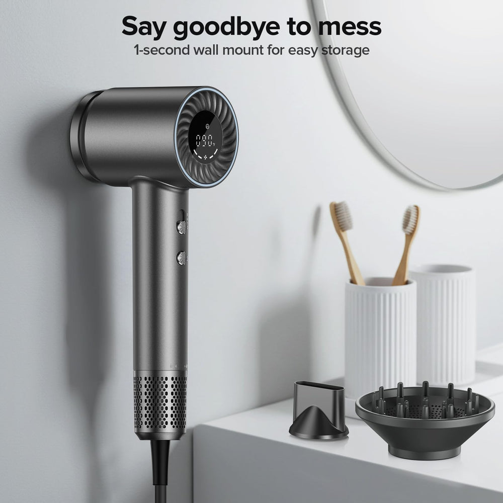 lpstea hair dryer with magnetic nozzle for precise styling control.