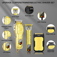 LQT hair clipper motor at 6500 rpm for fast, efficient trimming.
