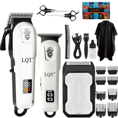 LQT hair clippers main cordless set for versatile at-home barbering and styling