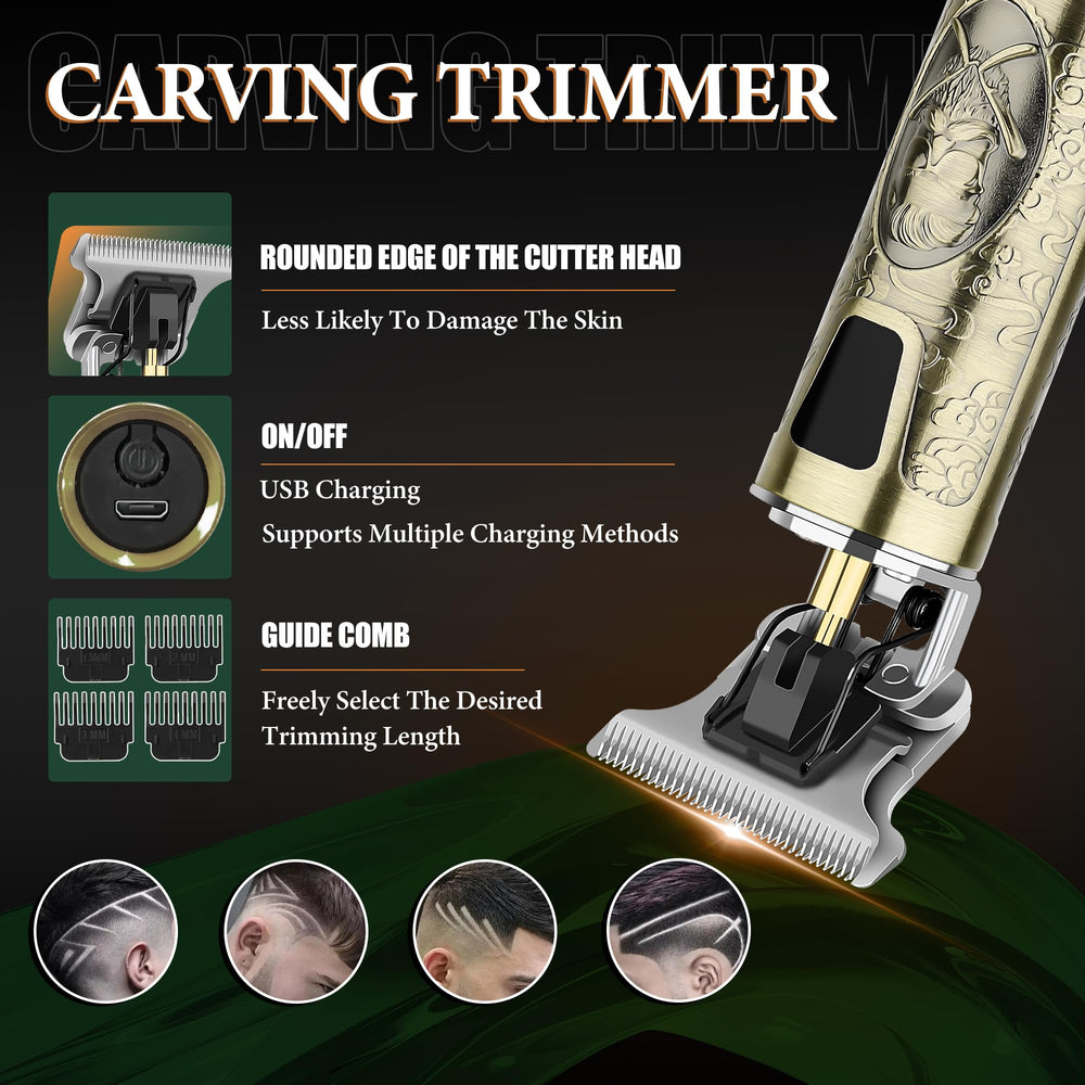 LQT hair clippers set guide combs and tool kit for versatile styling