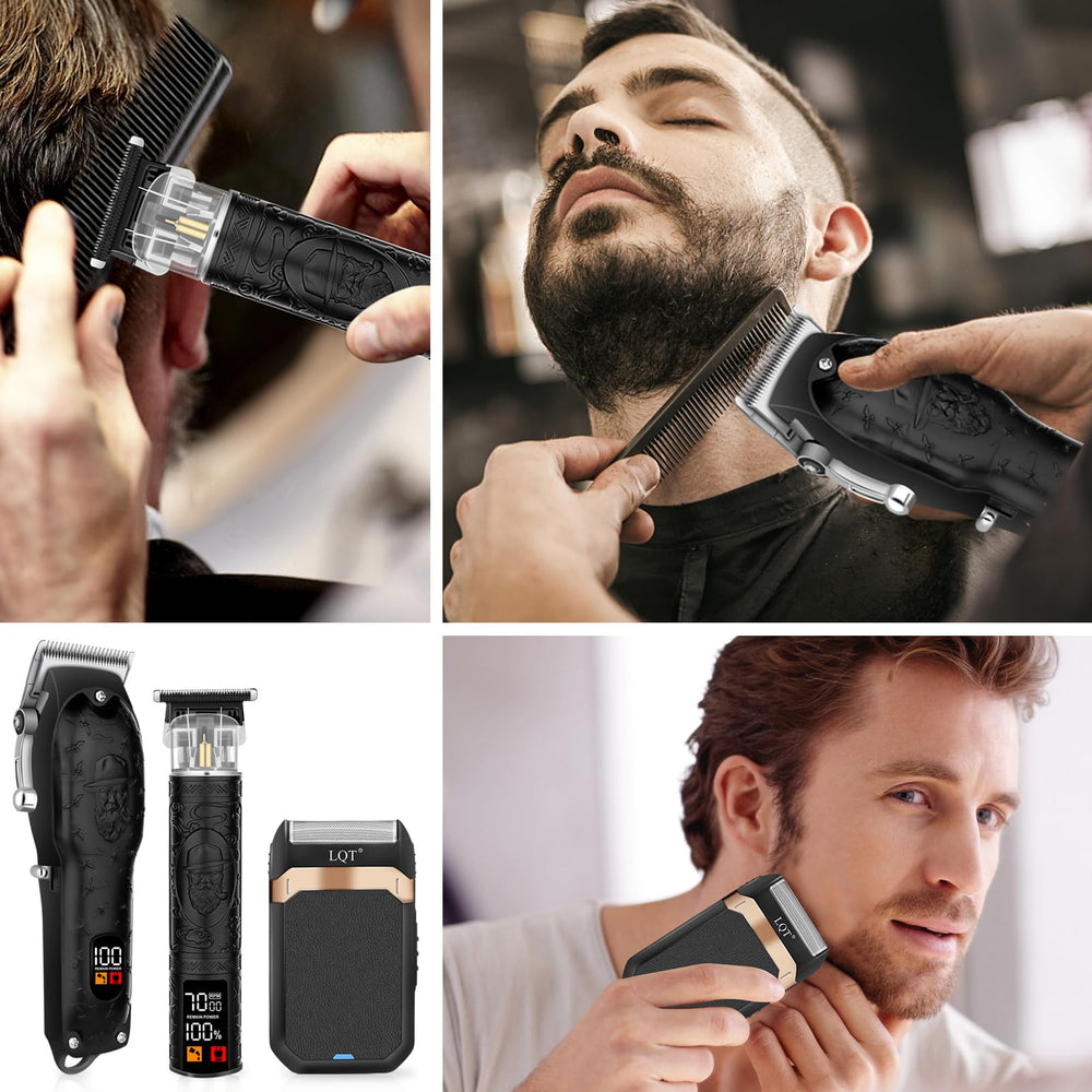 LQT battery-life diagram shows long-lasting power for cordless grooming sessions