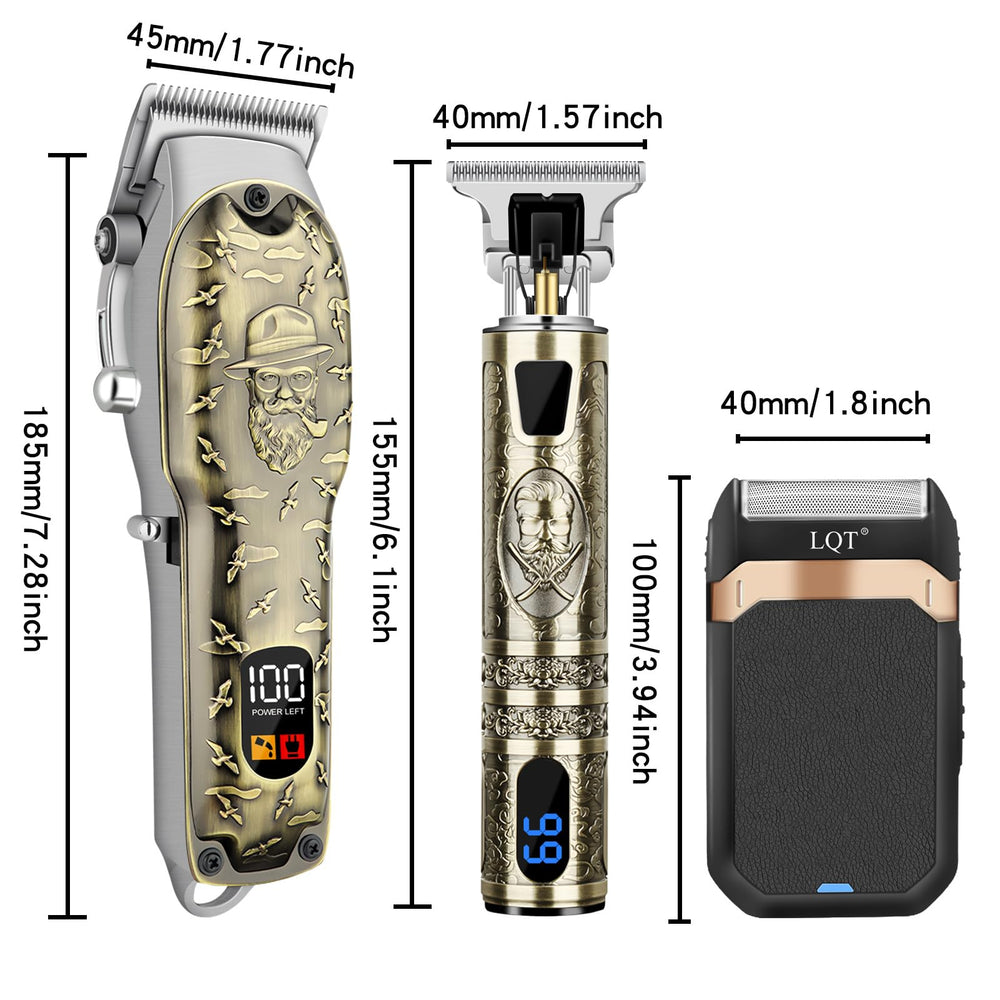 LQT skin-friendly blades provide smooth trimming without pulling hair.