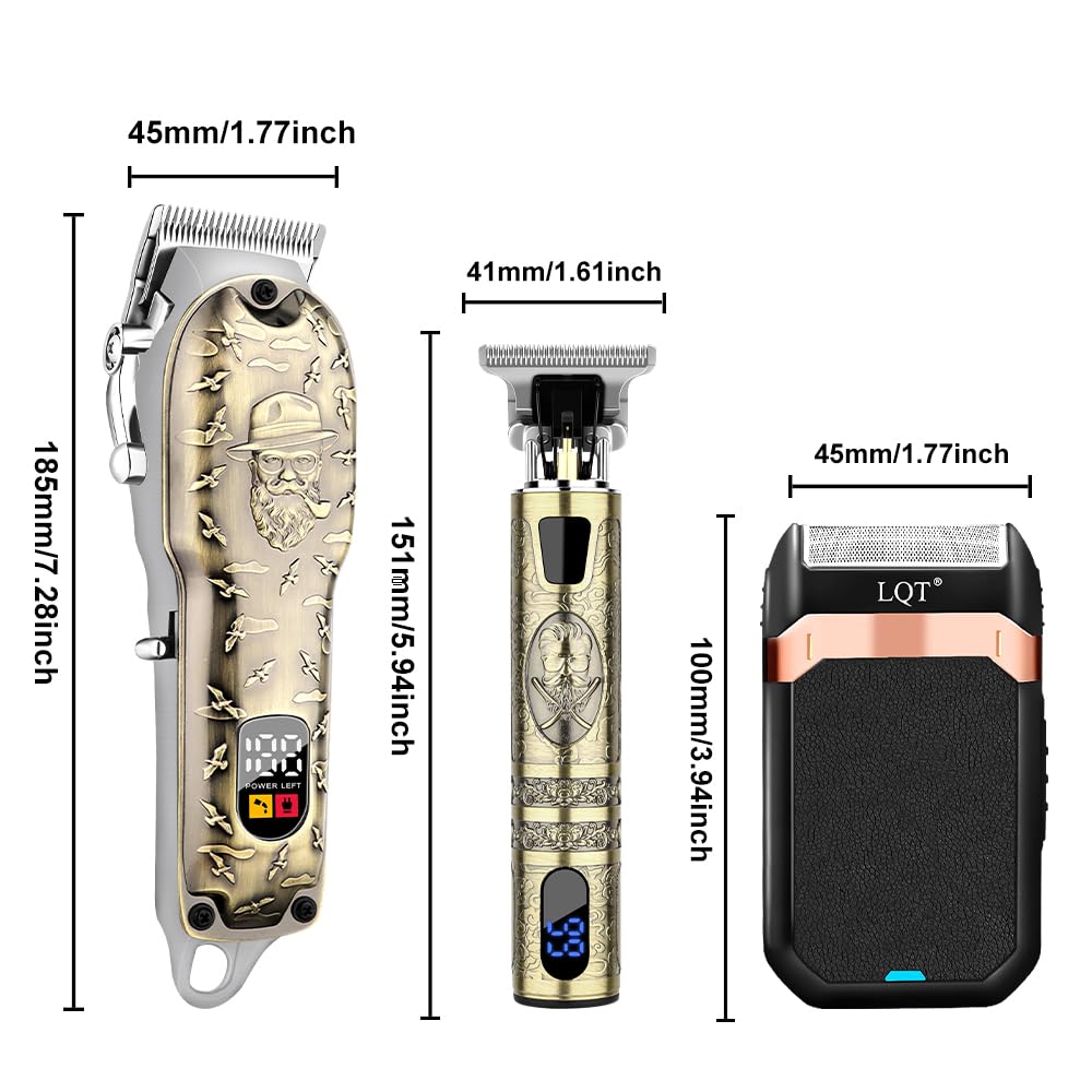 LQT USB charging cables included for convenient cordless charging