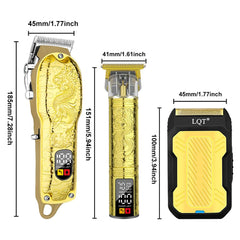 LQT zero-clearance trimmer for precise sideburn and beard detailing.