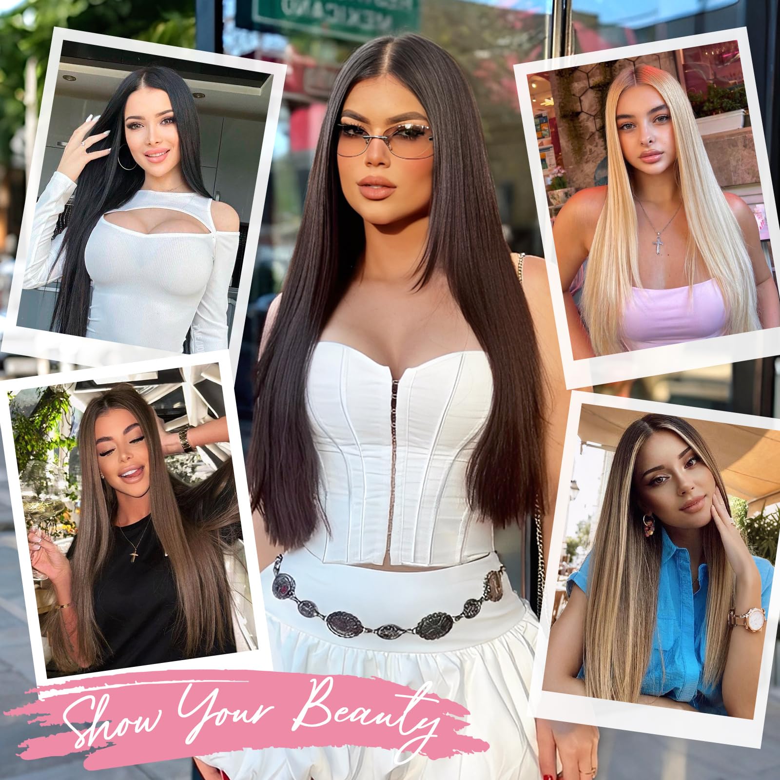 LRSICAL color-variations for quick matching with Black, Brown, or Blonde looks.