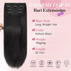 LRSICAL fiber double-weft clip-in provides durable fullness for quick makeovers.