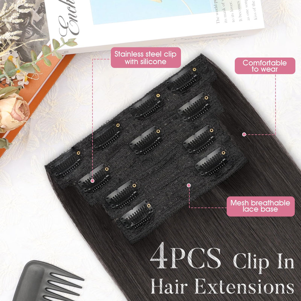 LRSICAL invisible hairpins clip-in attachment creates a seamless, natural blend.