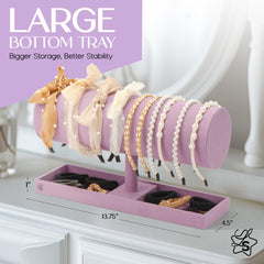 LS Lulu & Summer Headband Holder Organizer headbands on stand neatly arranged