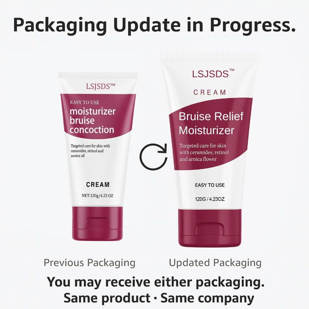LSJSDS Bruise Cream application on arm shows quick-absorbing non-greasy finish.