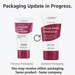 LSJSDS Bruise Cream application on arm shows quick-absorbing non-greasy finish.