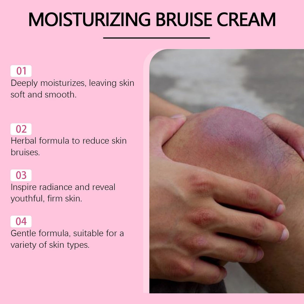 LSJSDS Bruise Cream ingredients logo highlights natural extracts for barrier support.