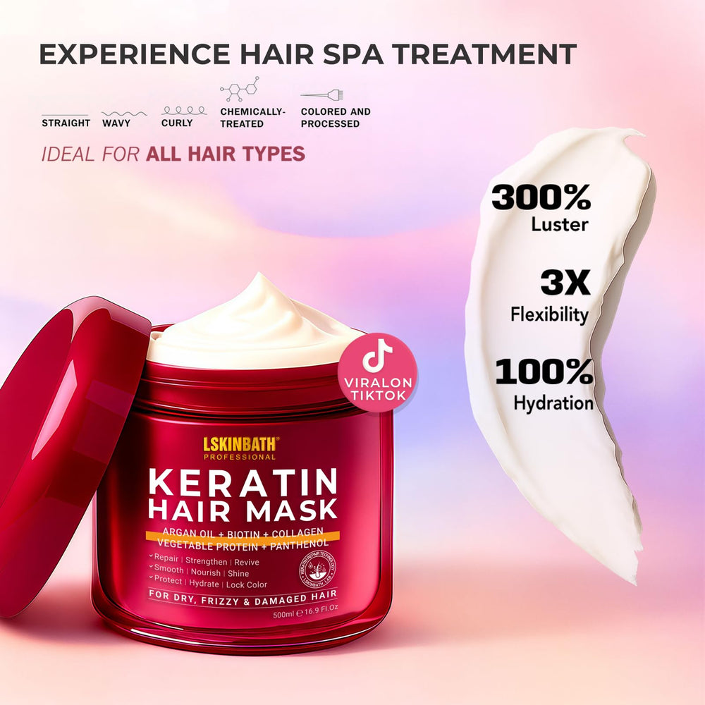 LSKINBATH curly hair coils demonstrate bounce and definition after use
