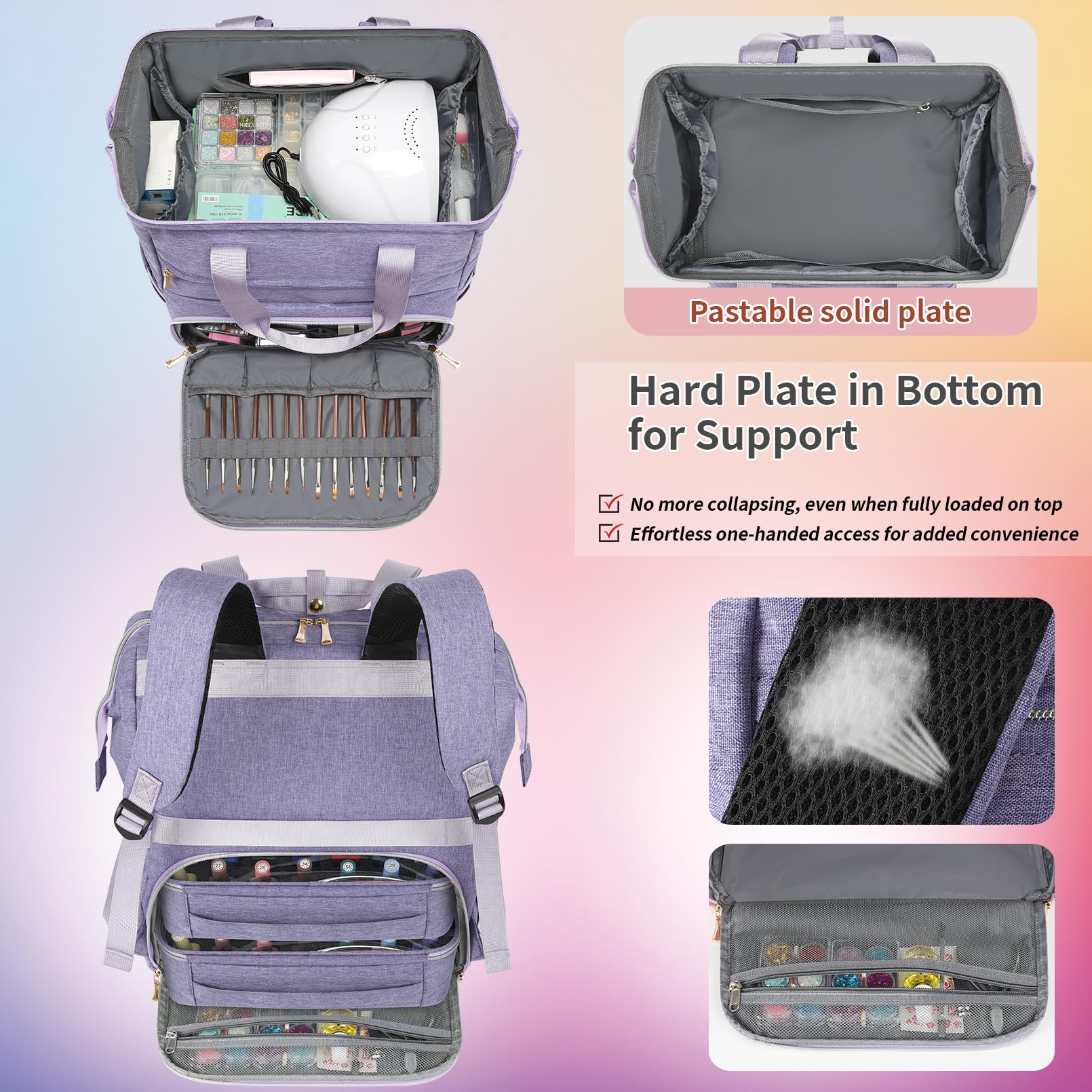 LTINVECK side pocket within the case for easy-access supplies