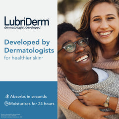 Lubriderm Daily Moisture dispense pump demonstrates easy, mess-free application for hands and body.