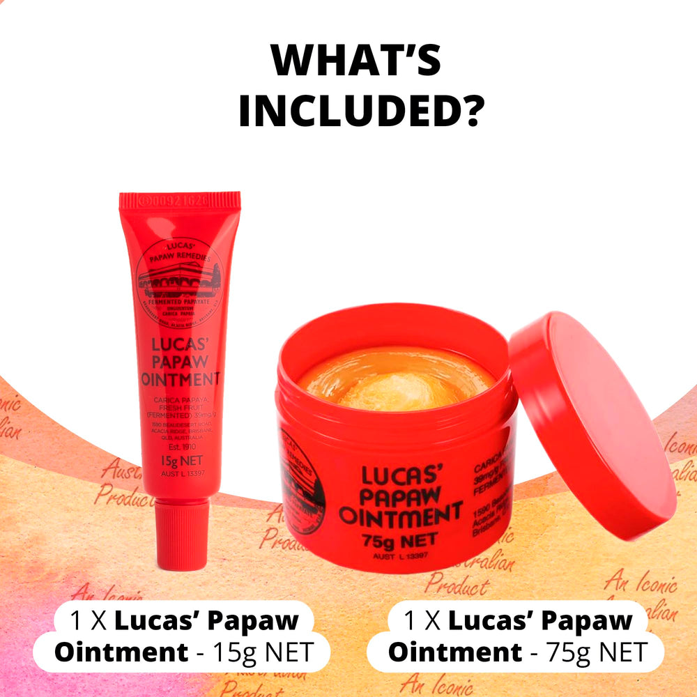 Lucas Papaw travel-size balm 15g for on-the-go lip and skin relief