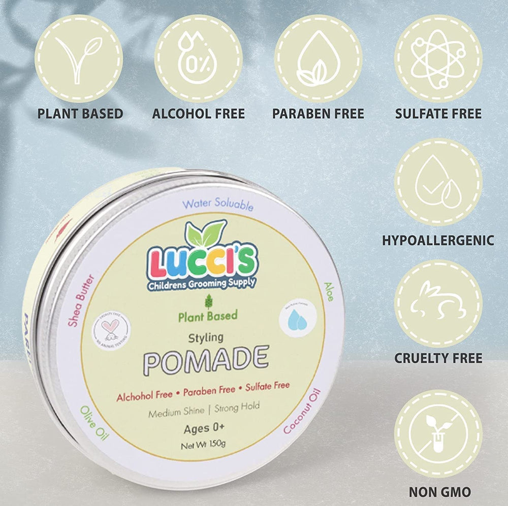 LUCCI'S Baby Hair Gel kid-friendly and suitable for ages 0+.