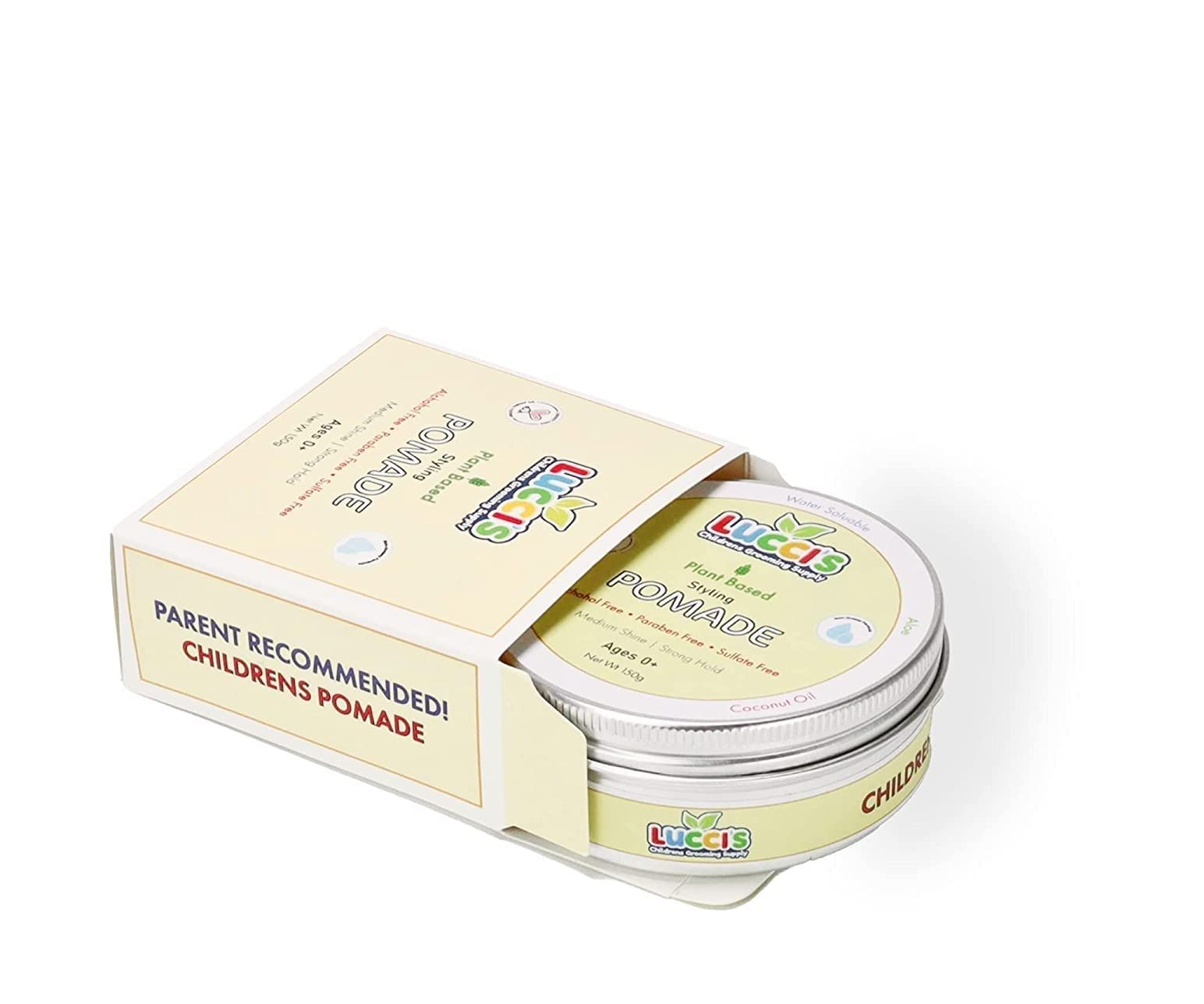LUCCI'S Baby Hair Gel small-dispense tip allows precise application for kids.