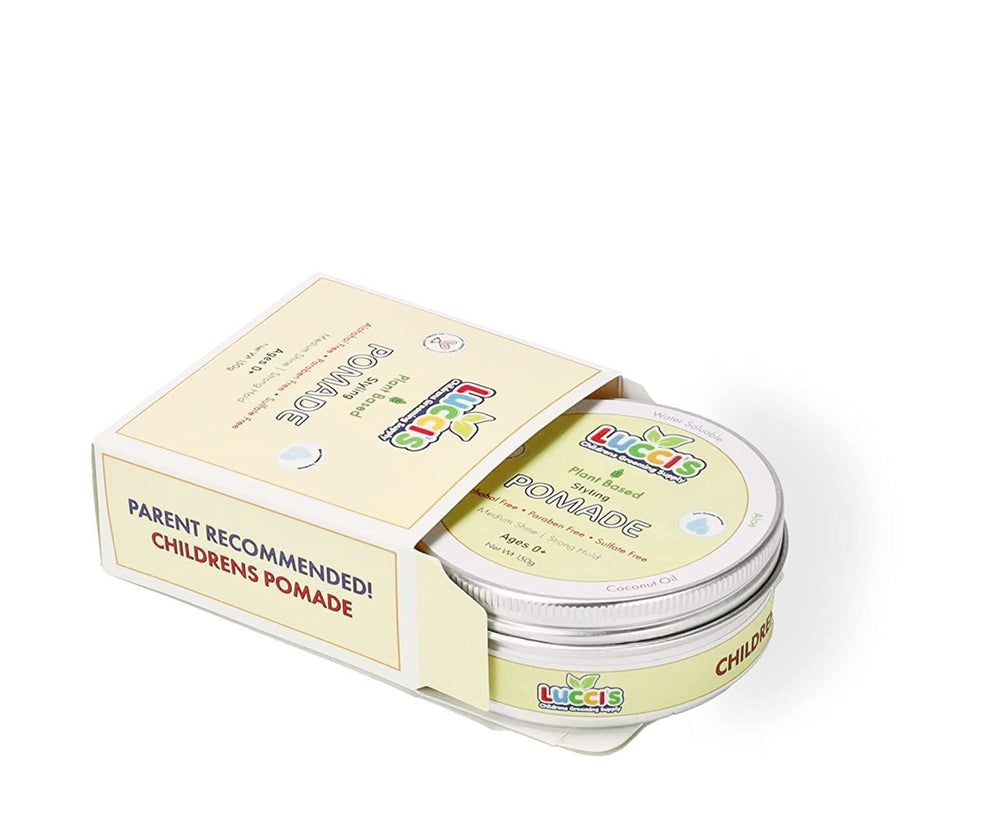 LUCCI'S Baby Hair Gel small-dispense tip allows precise application for kids.