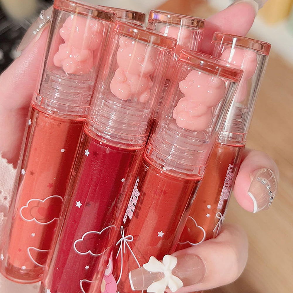 LuckNest Bear Lip Glaze gift-set highlights all-natural, cruelty-free cosmetics.