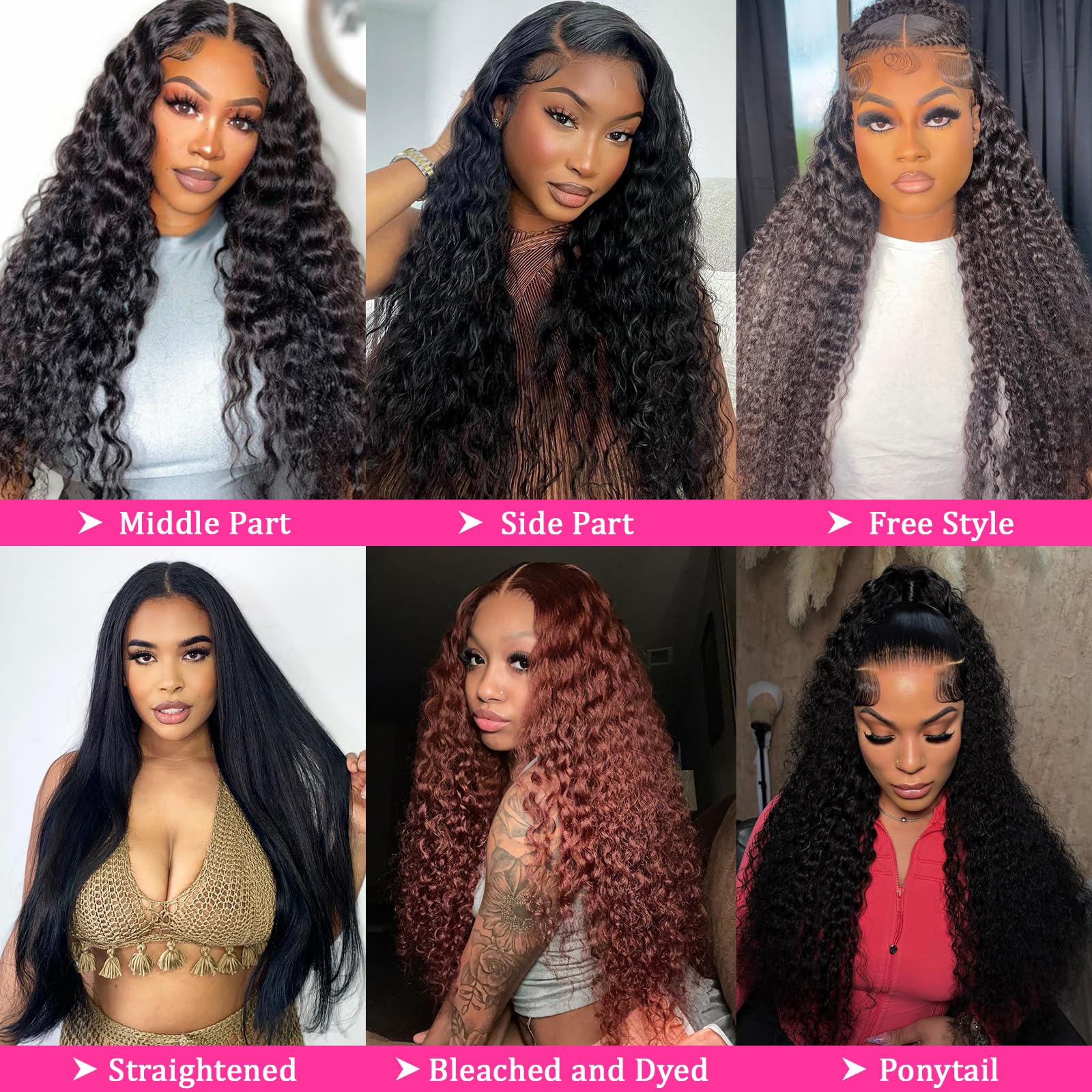 Lucksee hd lace front wig features breathable Swiss lace for comfortable wear.