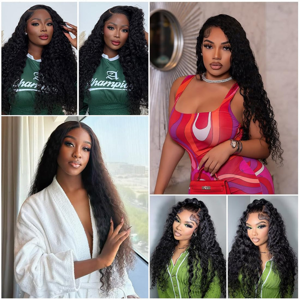 Lucksee deep curly 30 inch length ideal for weddings or vacations.