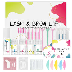 Lucky Cat upgraded eyelash lift kit packaging showcases a professional home-use setup for salon-grade results