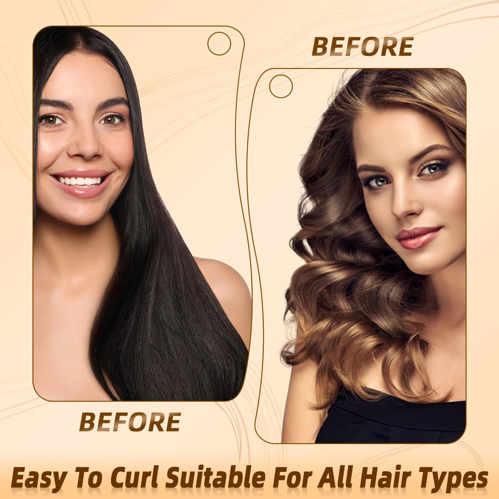 Luckybear all hair types-friendly design supports versatile, lasting curls