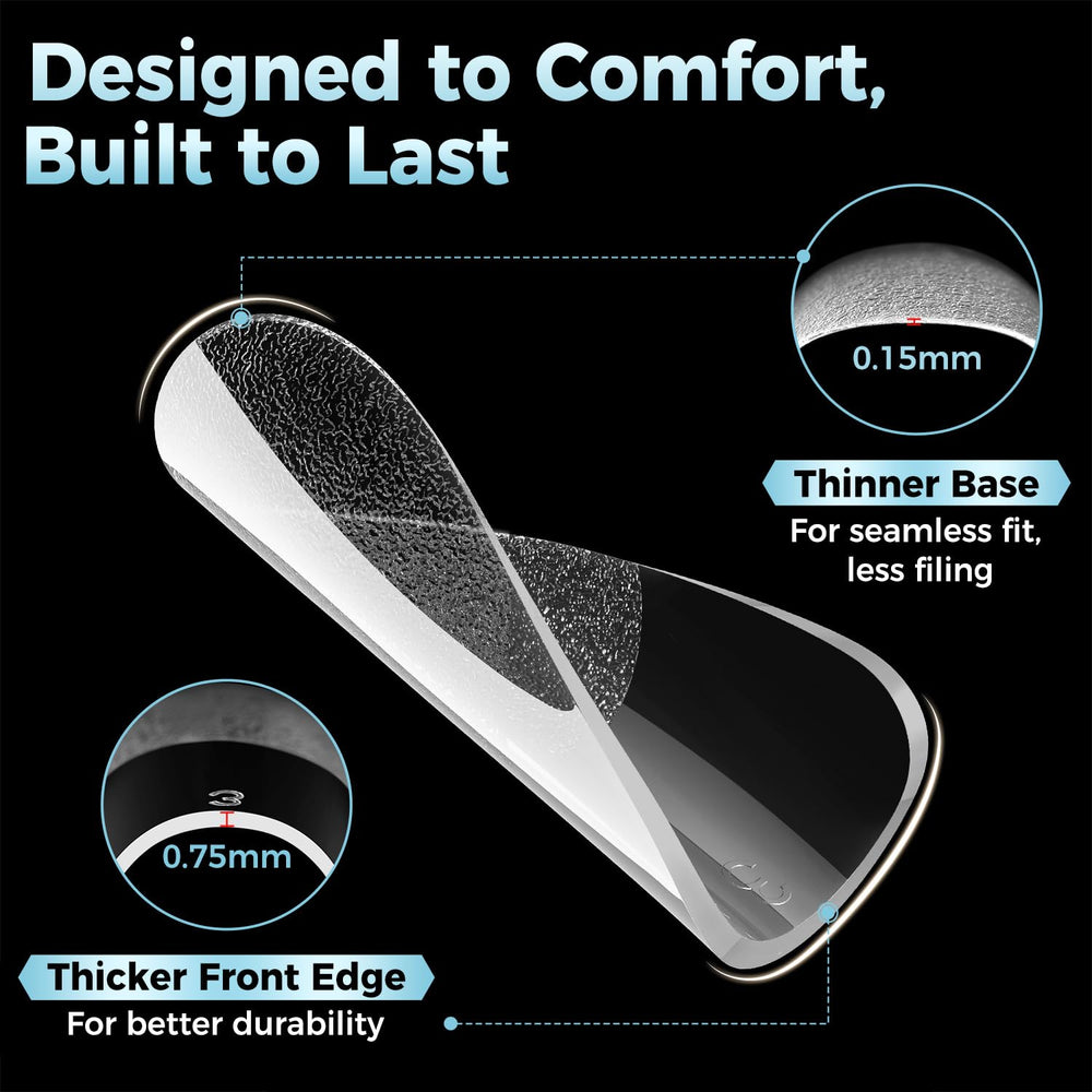 Luckyfairy 12 sizes ensure precise nail tip fitting.