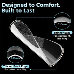 Luckyfairy 12 sizes ensure precise nail tip fitting.
