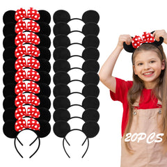 Lucky Will mouse ears headband, classic black ears for parties and photos