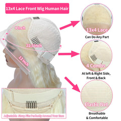 LUCLUEME 613 lace detail reveals invisible HD lace.