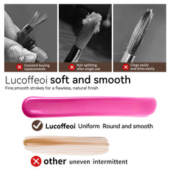 Lucoffeoi dual-end brush angled head for precise cuts and clean lines