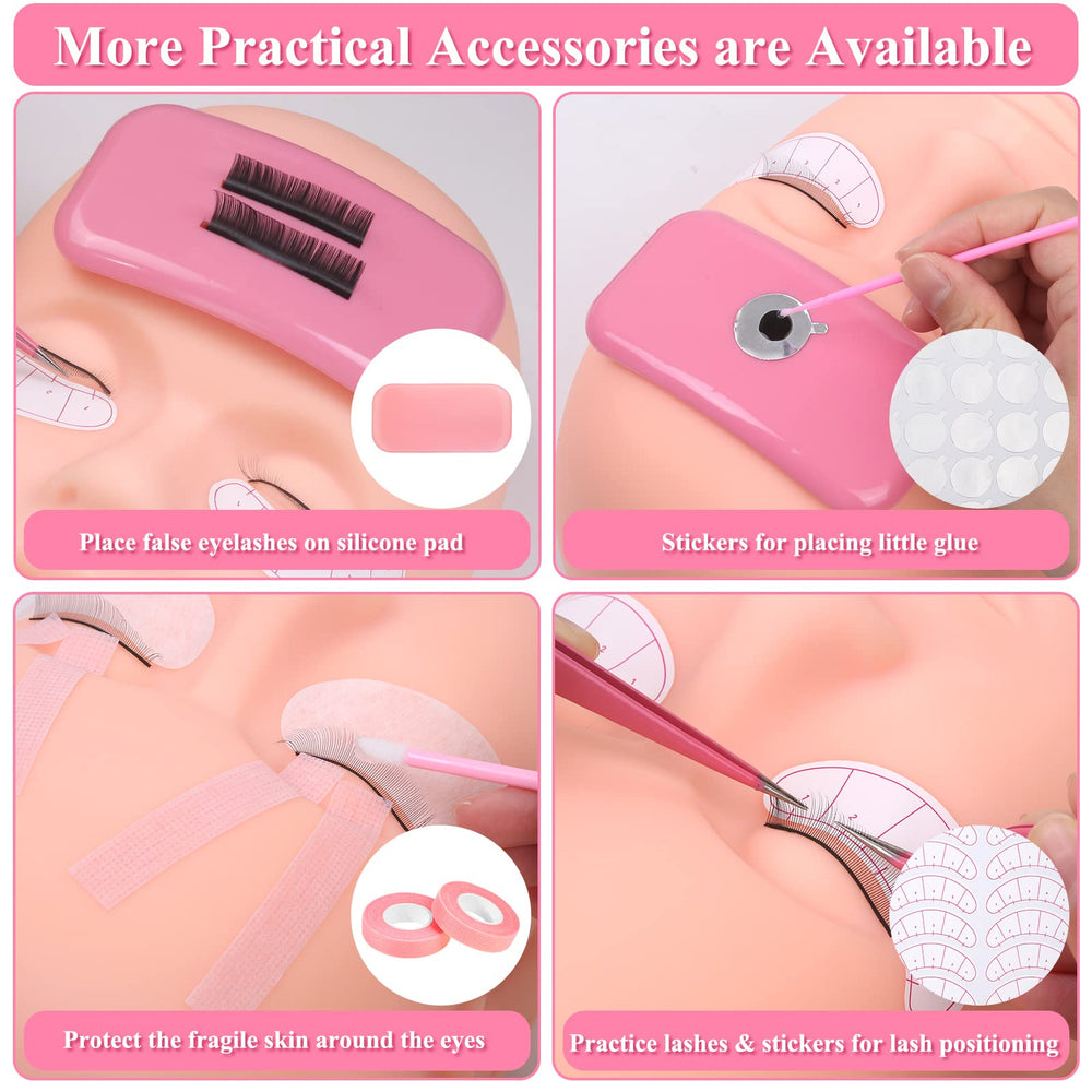 Lucomb silicone pad provides stable lash work surface