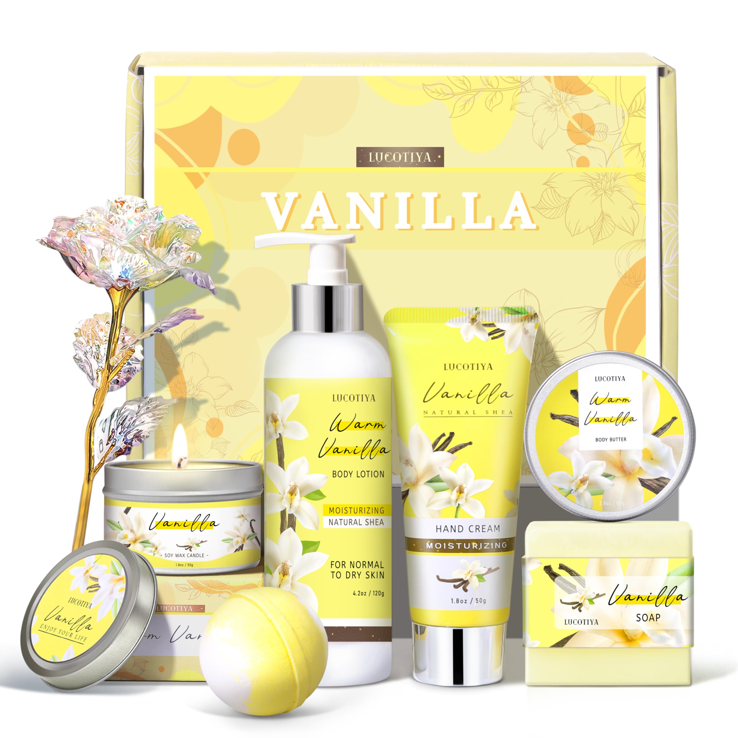 Lucotiya birthday gift box with yellow theme for uplifting gifting moments