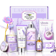 LUCOTIYA lavender spa gift box – calming at-home self-care experience
