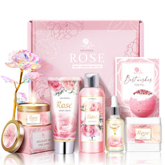 LUCOTIYA Rose Essential Oil bottle for calming aromatherapy at home.