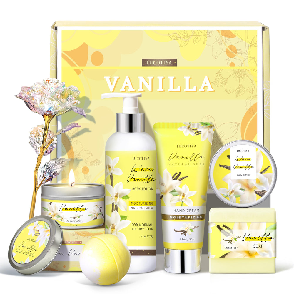 LUCOTIYA yellow gift box candle image suggests a sunny birthday surprise for her mood lift.