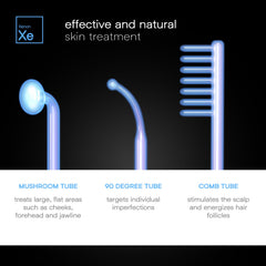LUCSUER OxyGlow 2 with Bent tube attachment for targeted facial treatment