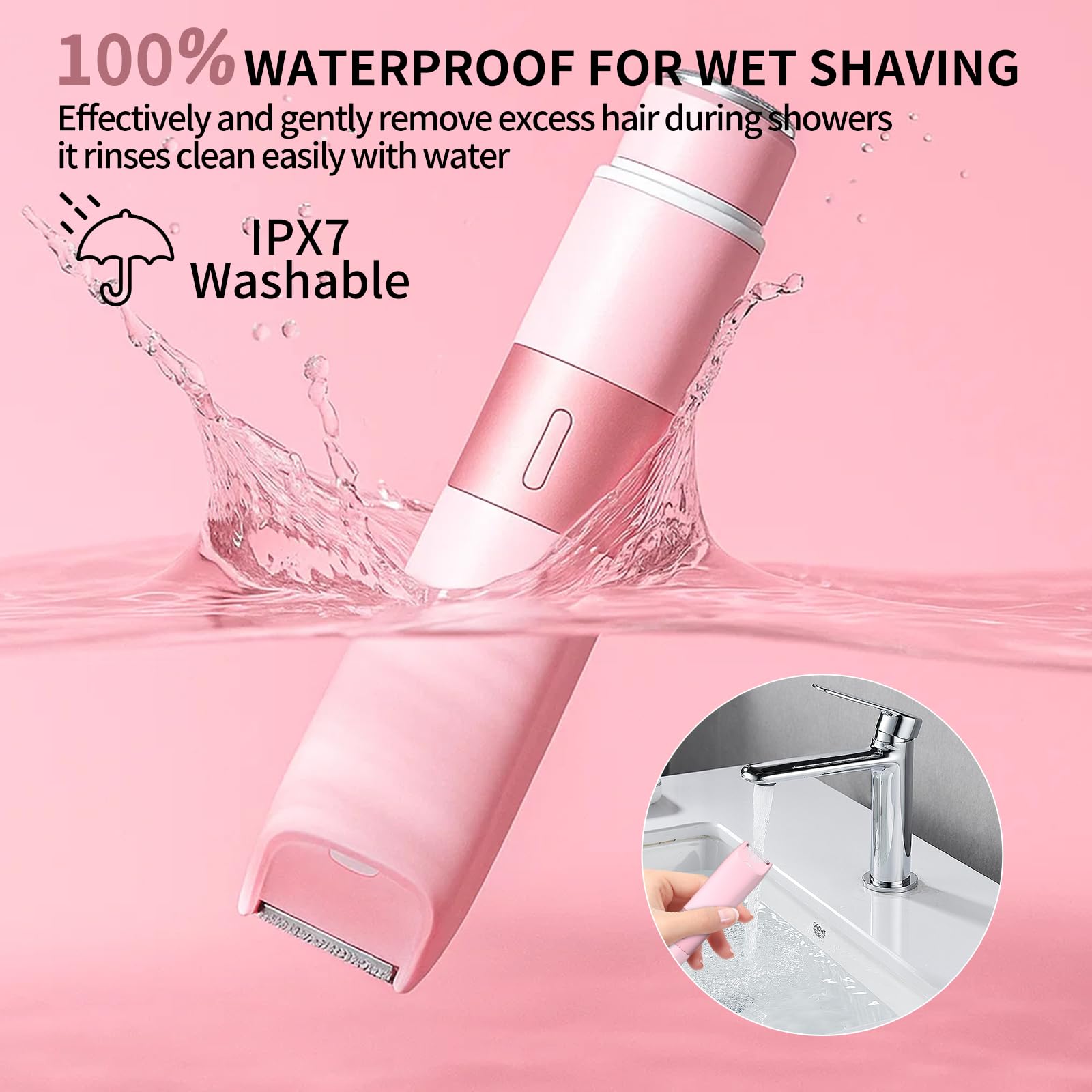 LUDAHOCY bikini trimmer compact travel size for on-the-go grooming