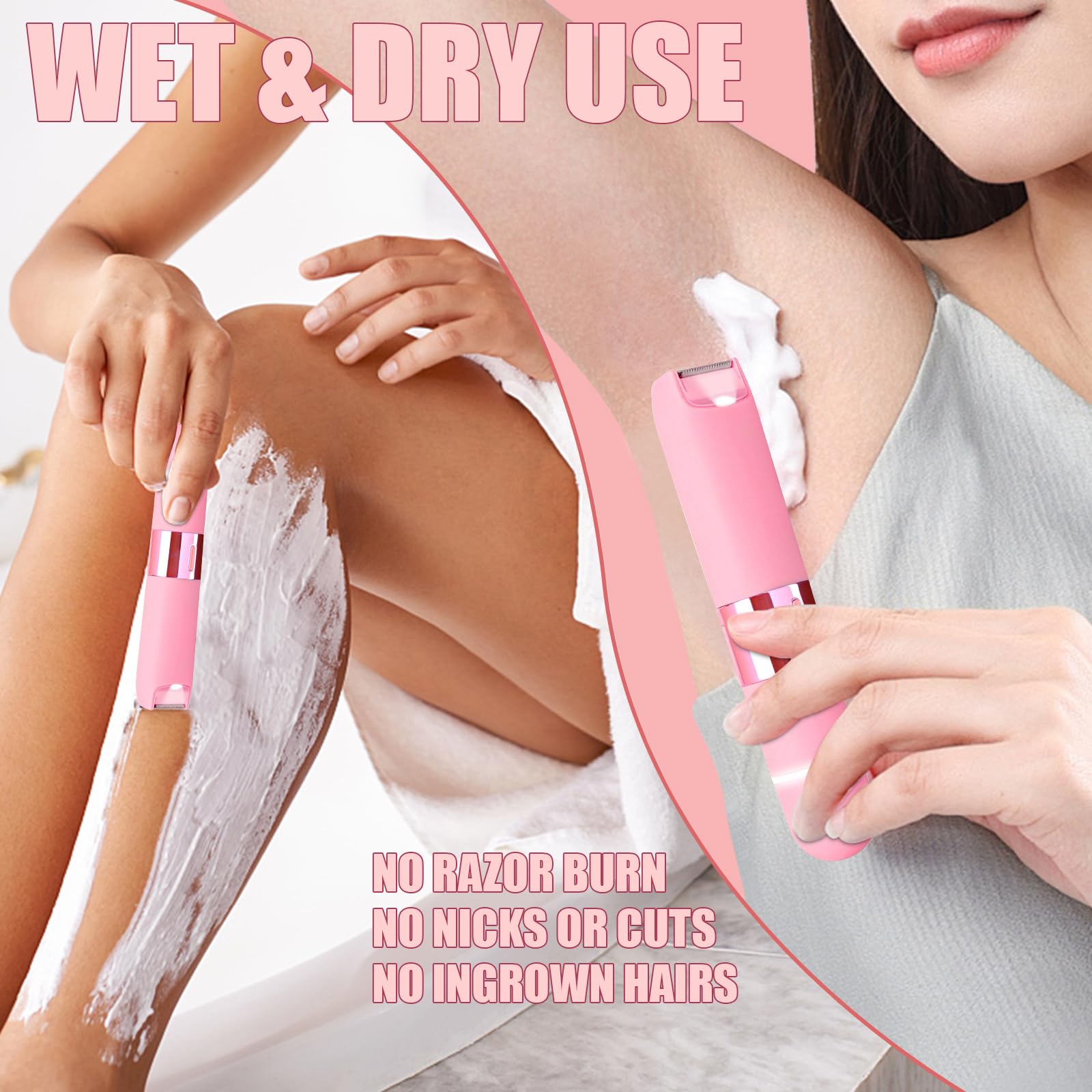 LUDAHOCY bikini trimmer USB-C recharge setup on the go
