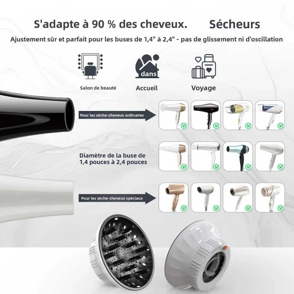 Ludvento diffuser showcases travel-friendly, compact design for on-the-go styling.