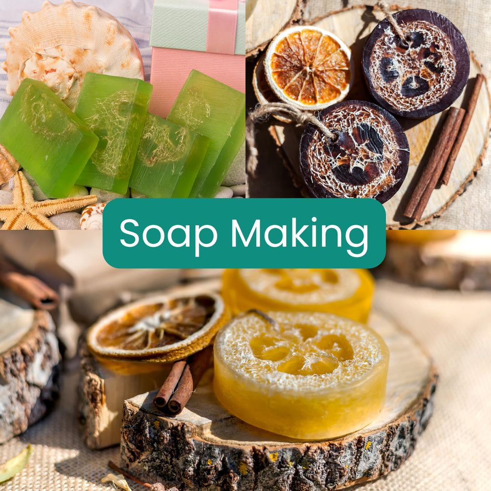 LUFAFY back-scrub loofah texture for spa-like cleansing at home.