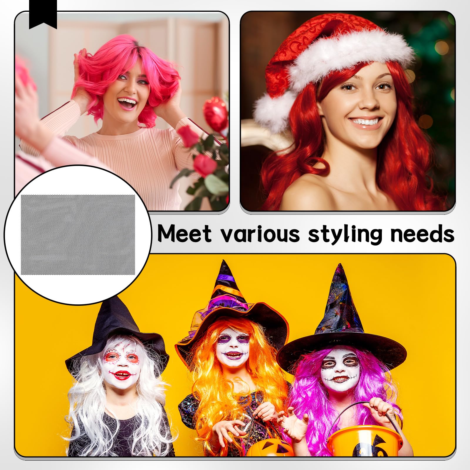Luinabio J-shaped and I-shaped needles pack enables flexible wig repairs