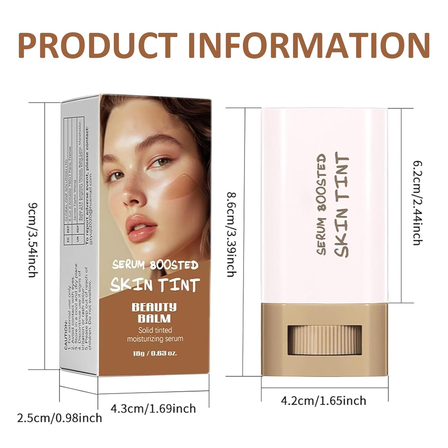 Lulesi Beauty Balm Serum Tint compact stick works as color corrector and highlight
