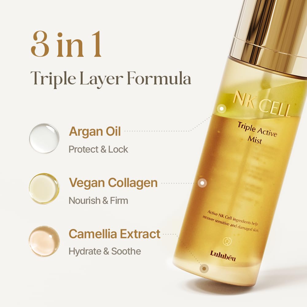LULUBEU Triple Active Mist features subtle rose scent for refreshing routine