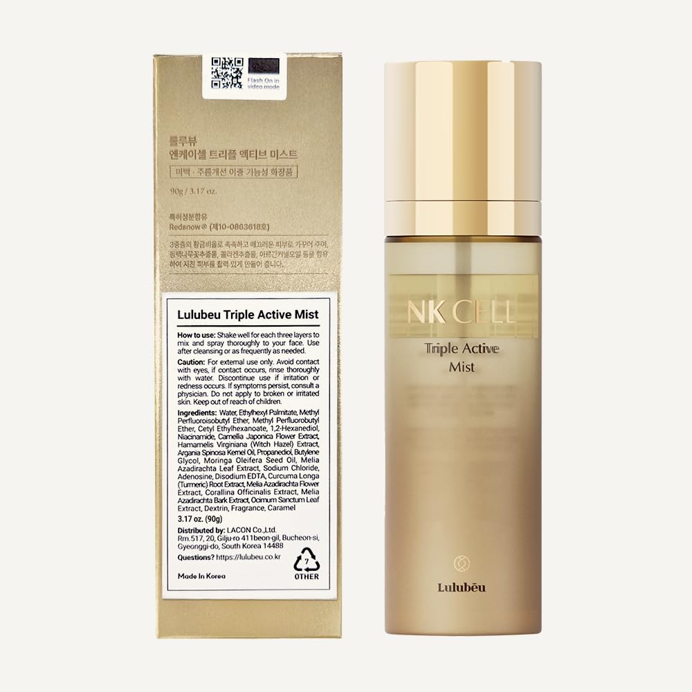 LULUBEU Triple Active Mist travel-size bottle ready for on-the-go refresh