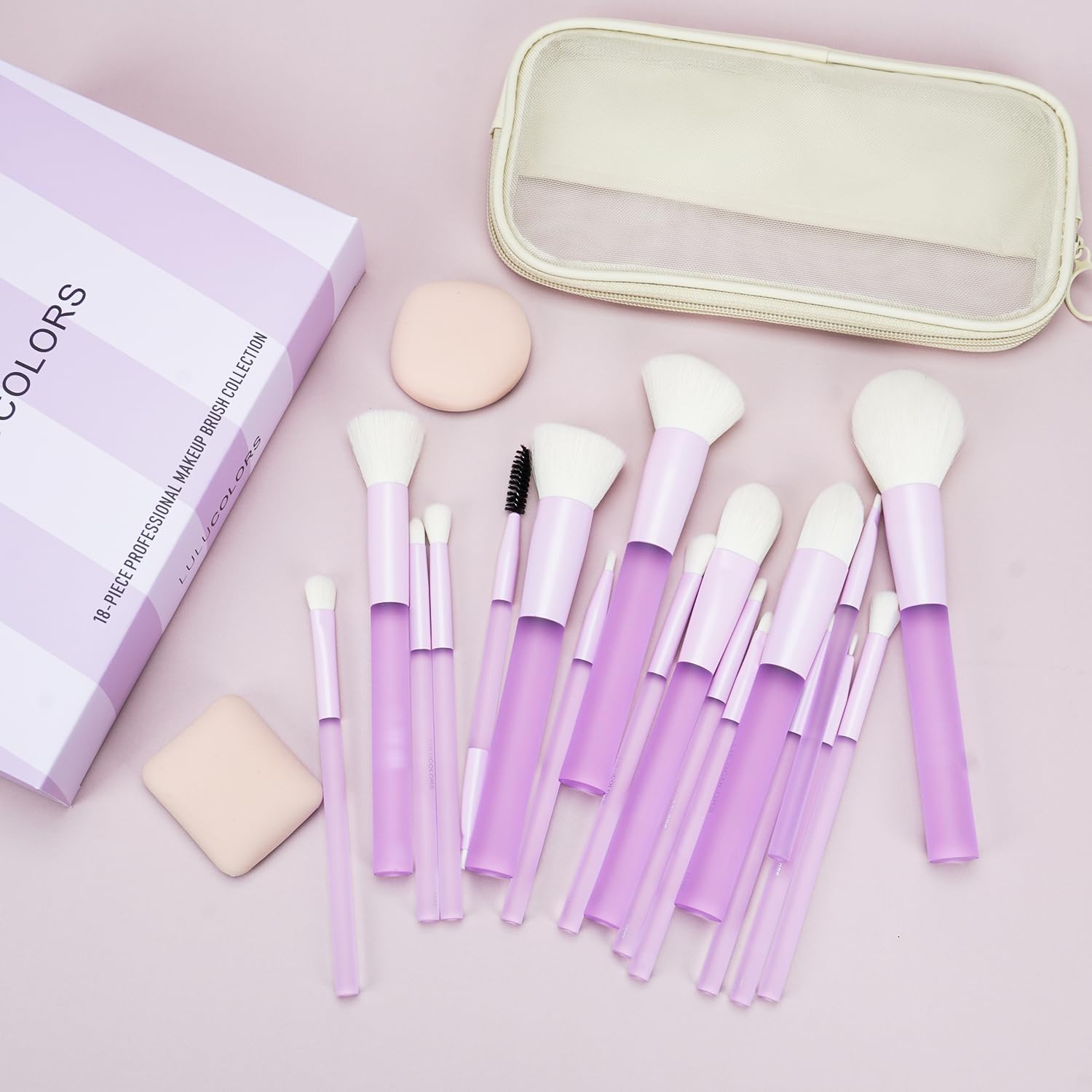 LULUCOLORS complete brush collection gives beginners and pros a cohesive toolkit.
