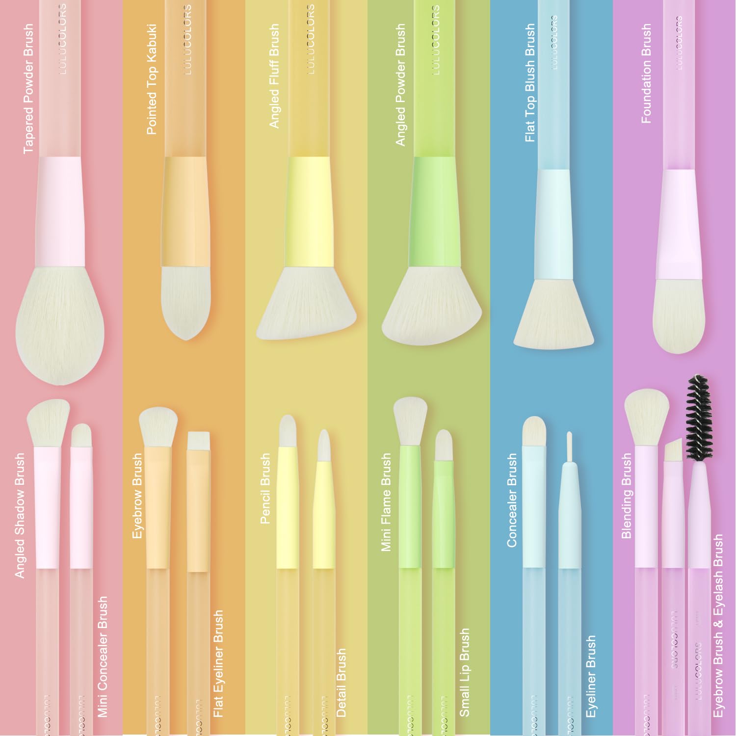 LULUCOLORS two non-latex sponges for versatile wet or dry makeup use.