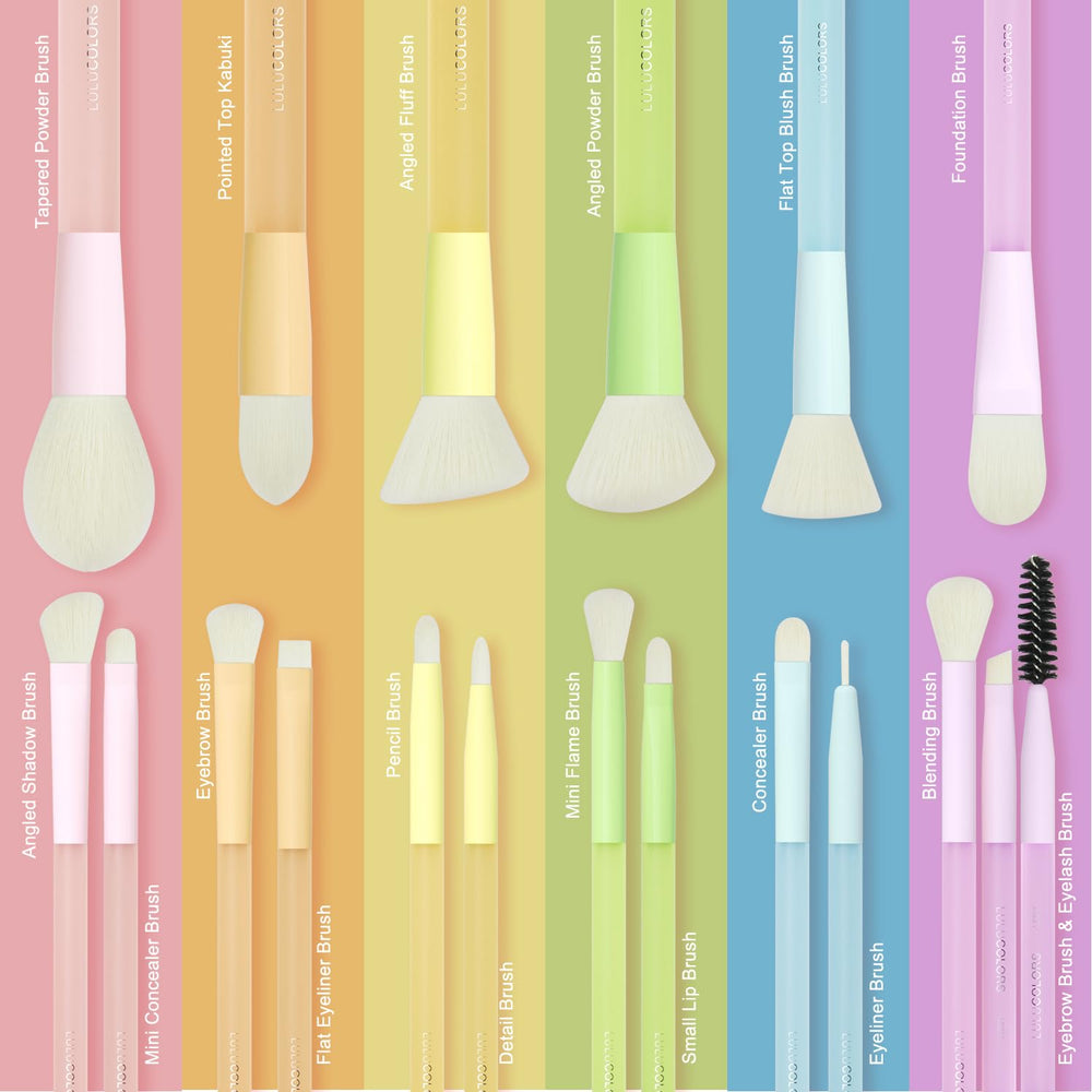 LULUCOLORS two non-latex sponges for versatile wet or dry makeup use.