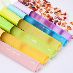 LULUCOLORS rubberized frosted handles provide ergonomic grip and steady control.